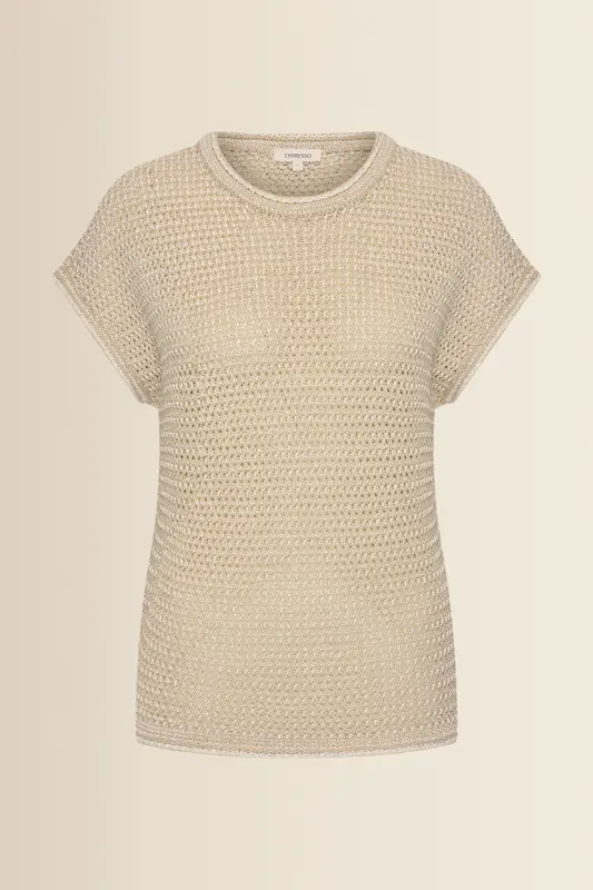 Opengebreide top