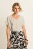 T-shirt met V-hals
