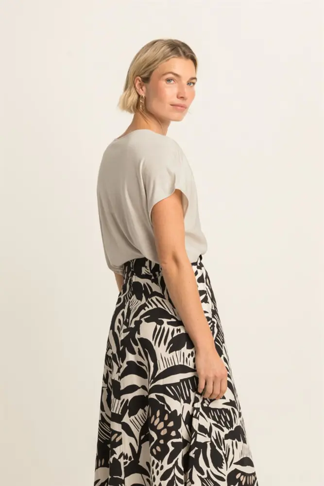 T-shirt met V-hals