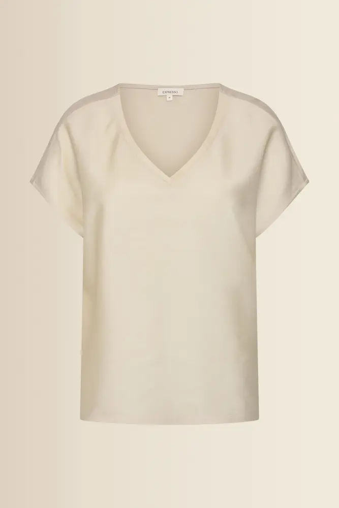 T-shirt met V-hals