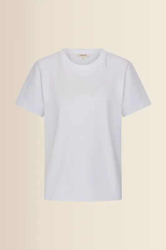 T-shirt met reliëf logo