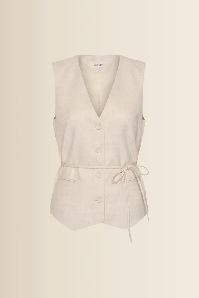 Gilet met ceintuur
