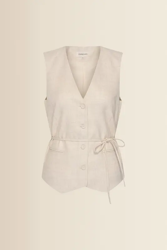 Gilet met ceintuur