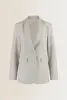 Blazer met wafelstructuur