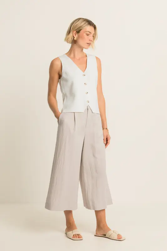 Soepelvallende culotte