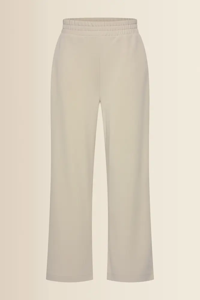 Wijde jersey broek