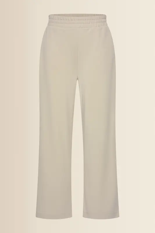 Wijde jersey broek