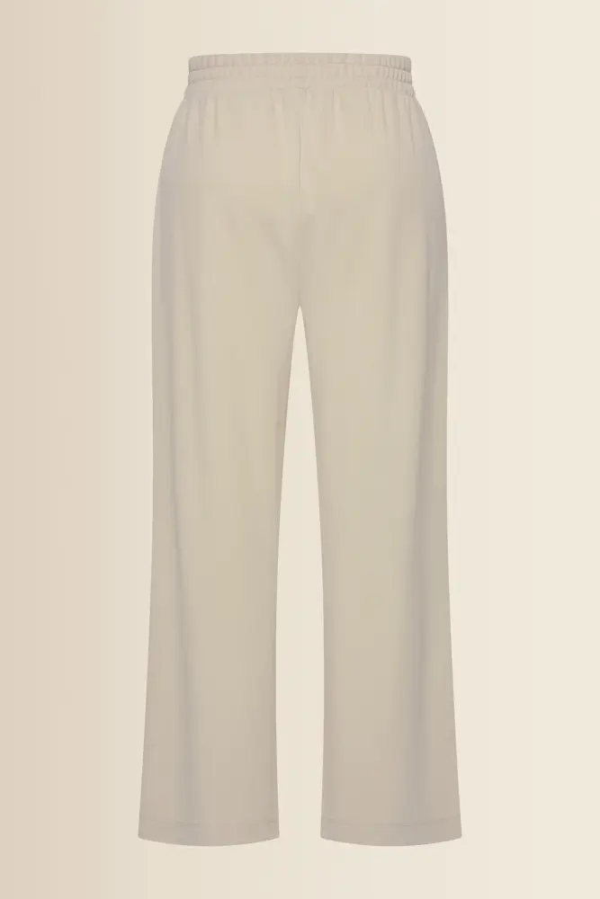 Wijde jersey broek