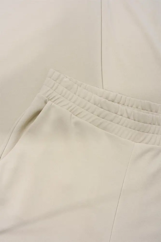Wijde jersey broek