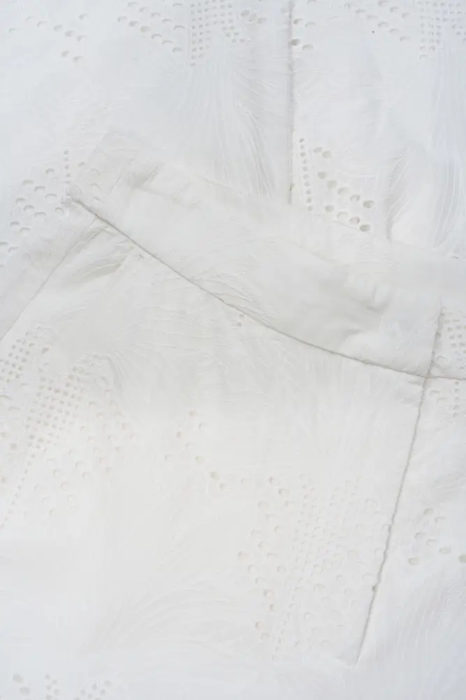 Katoenen broderie broek