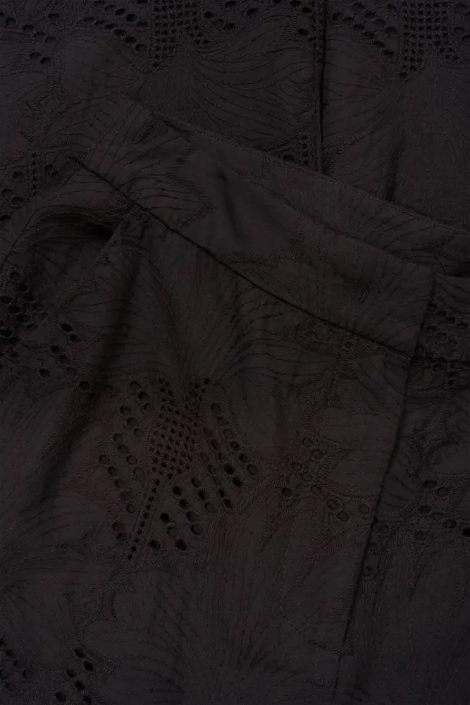 Katoenen broderie broek