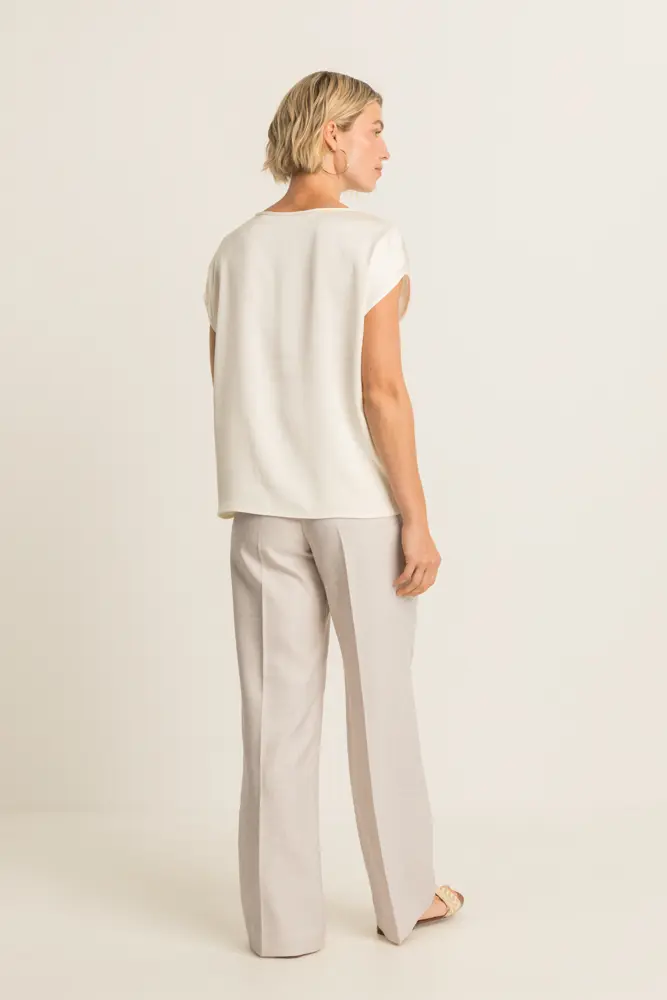 Wide leg broek