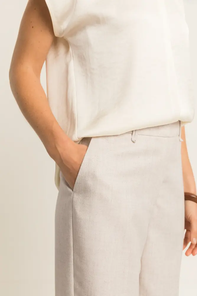 Wide leg broek