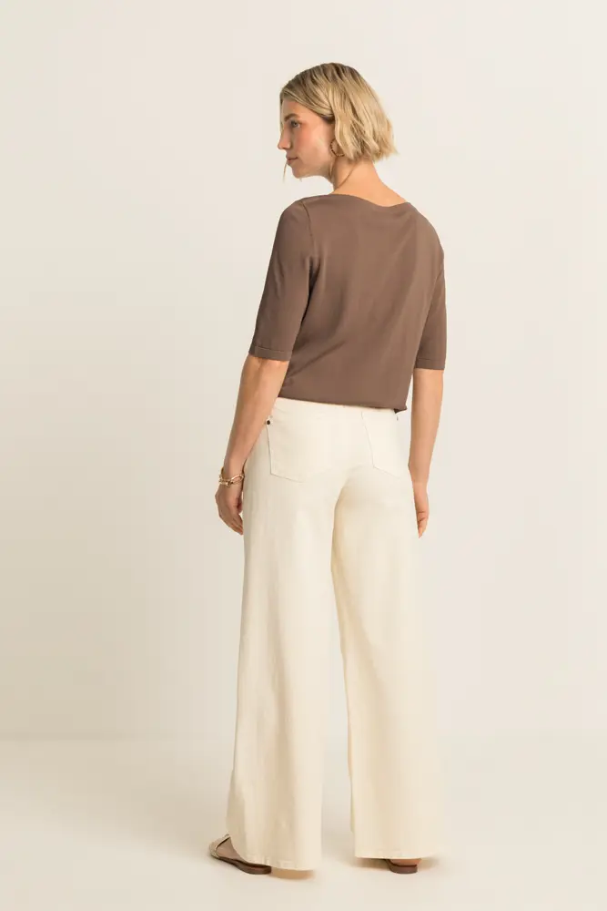 Wide leg broek