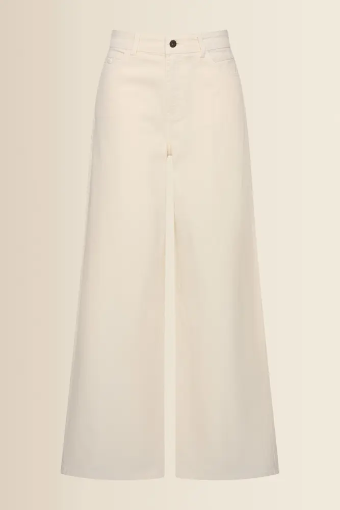 Wide leg broek