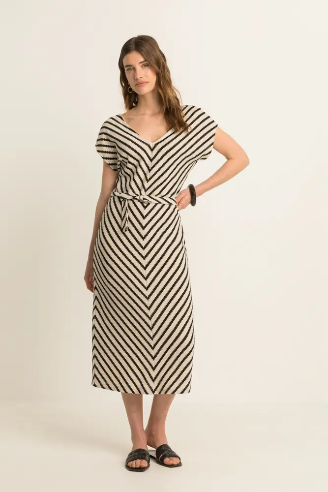 Jurk met V-hals
