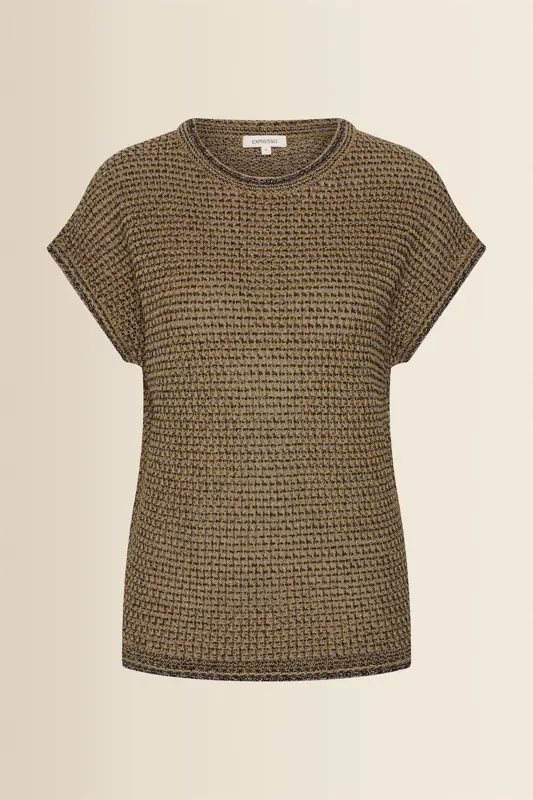 Opengebreide top