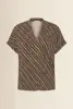 V-hals top met print