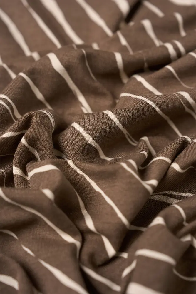 V-hals top met print