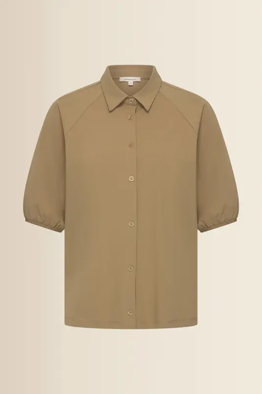 Blouse met pofmouwen