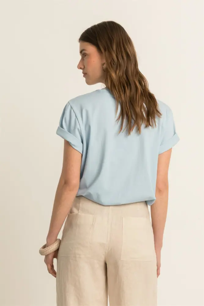 T-shirt met reliëf logo