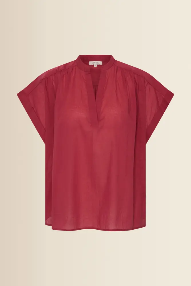 Mouwloze katoenen blouse
