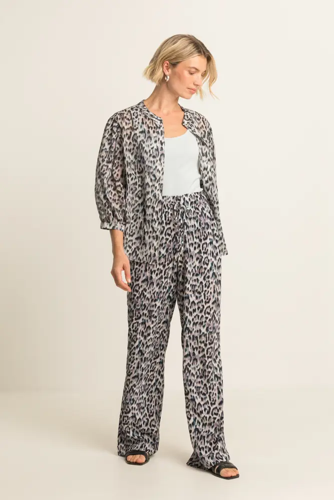 Blouse met all-over print