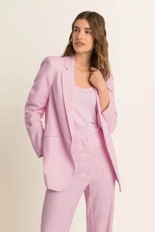 Linnen-mix blazer