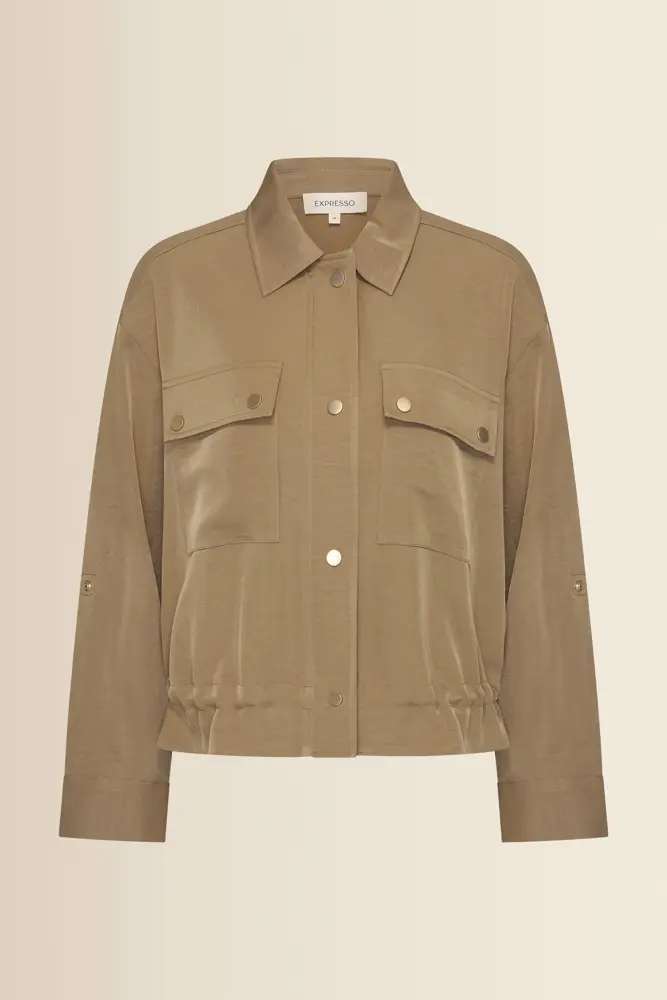 Soepelvallend blouse jasje