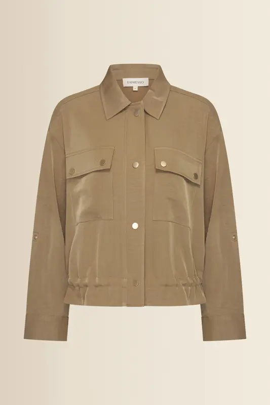 Soepelvallend blouse jasje