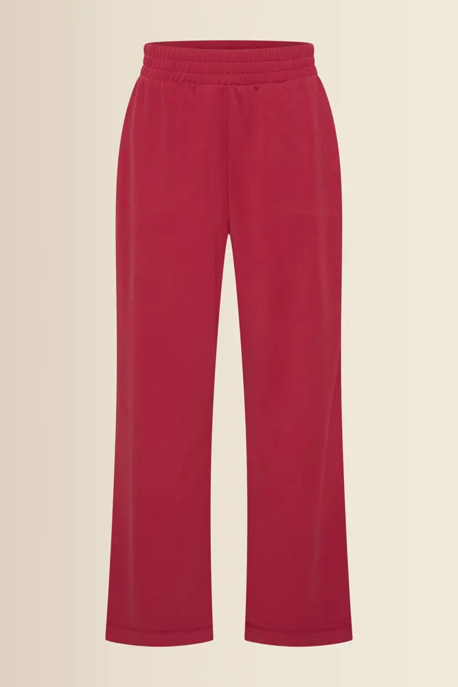 Wijde jersey broek