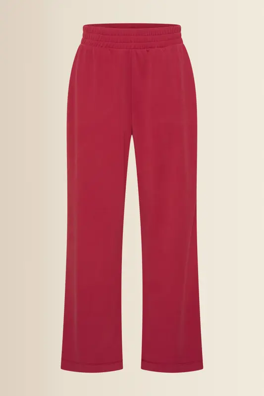Wijde jersey broek