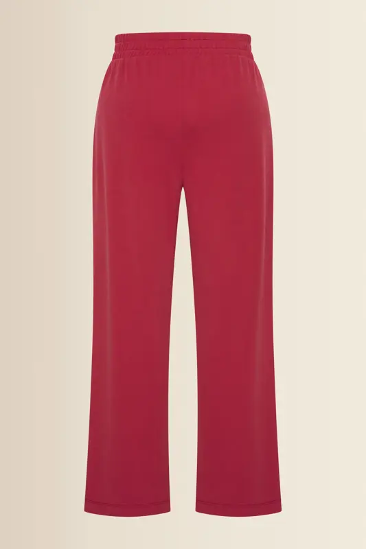 Wijde jersey broek
