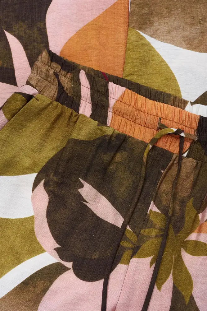 Wijde broek met print