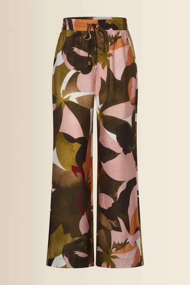 Wijde broek met print