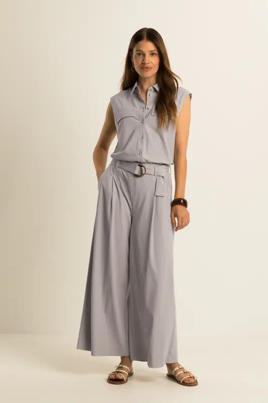 Travelbroek met ceintuur