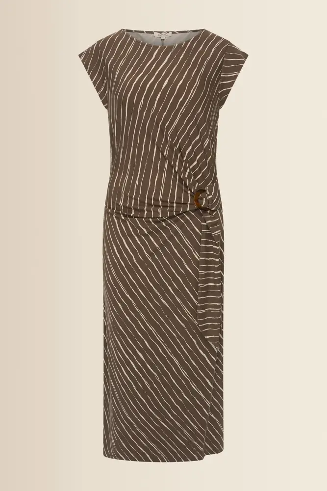 Midi-jurk met print