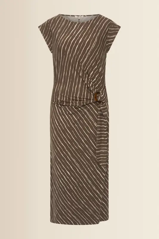 Midi-jurk met print