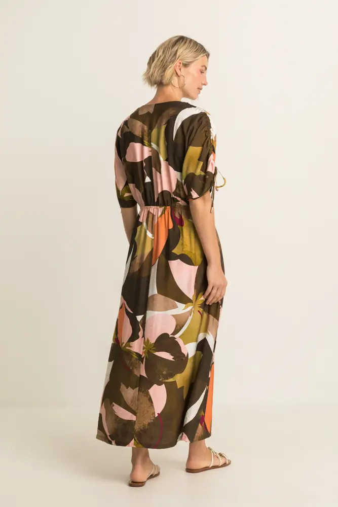Midi-jurk met print