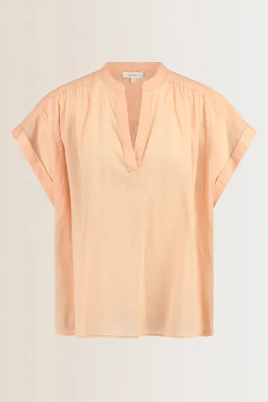 Mouwloze katoenen blouse