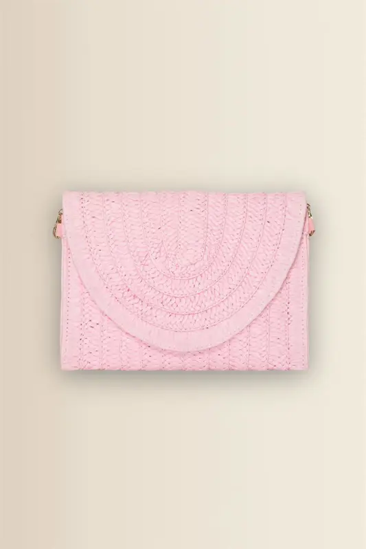 Raffia clutch