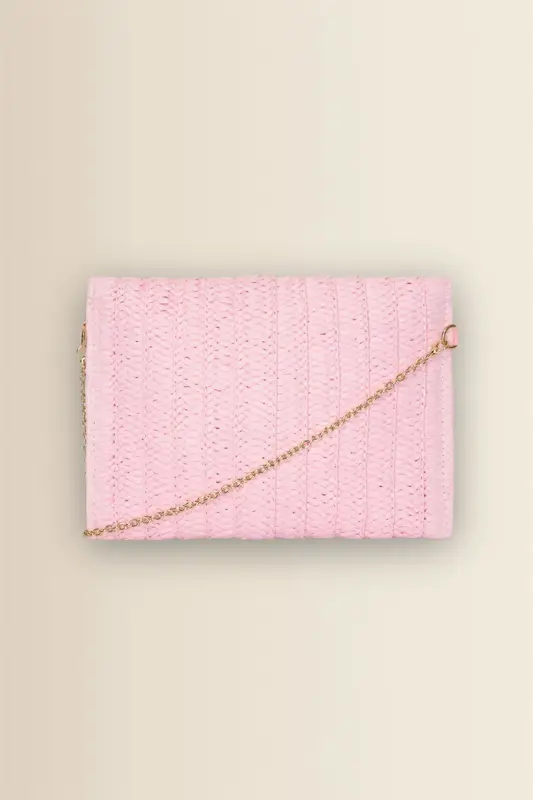 Raffia clutch