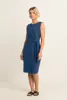 Travel jurk met knoopdetail
