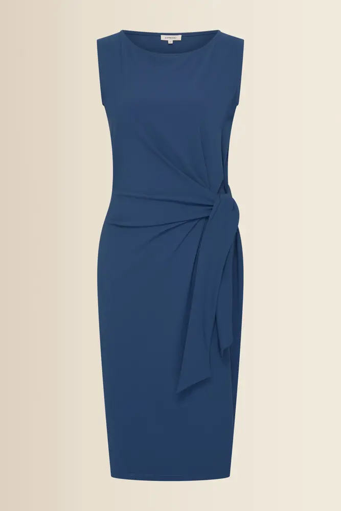 Travel jurk met knoopdetail
