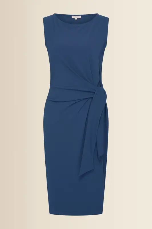 Travel jurk met knoopdetail