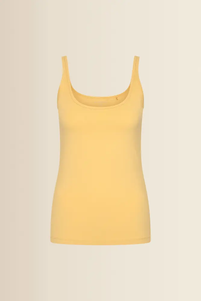 Jersey singlet met ronde hals
