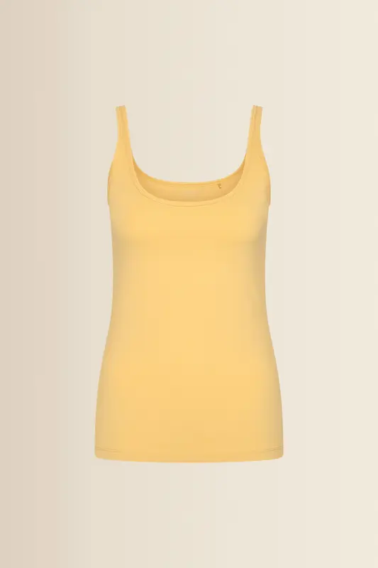 Jersey singlet met ronde hals