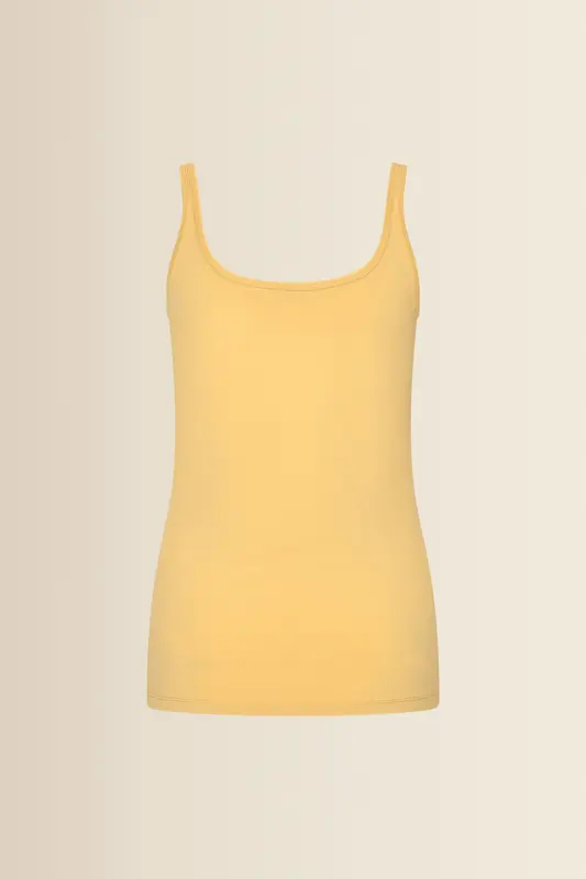 Jersey singlet met ronde hals