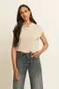 Jersey top met zachte col