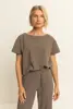 Travel top met ballonzoom